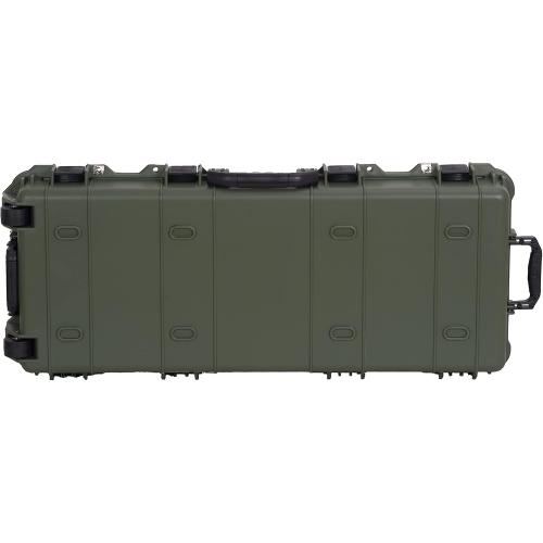 MEIJIA Portable Rolling Waterproof All Weather Hard Rifle Case,Gun case with Wheels,Customizable Fit Foam Included,Fit for Rifle,Guns,Shotguns, Airsoft Gun