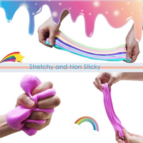 Butter Slime Kit (24 units) Two-tone colored slime, anti-stress toys, ideal for children's parties (girls and boys from 6 to 12 years old).