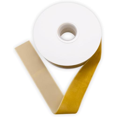 Gold Velvet Ribbon Single Sided,1 1/2 Inch by 10 Yards Spool