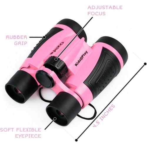 Adventure Kidz - Outdoor Exploration Kit, Children’s Toy Binoculars with Case, Flashlight, Compass, Fox Whistle, Magnifying Glass, Backpack. Great Gift Set for STEM, Pretend Play. Age 3