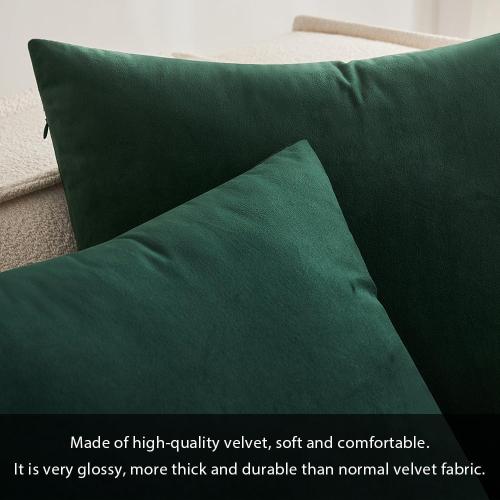 MIULEE Velvet Pillow Cover Soft Luxury Decorative Throw Pillow Cover Single Lumbar Rectangle Cushion Case Home Decor for Couch Sofa Bedroom Car,12x20 Inch Army Green