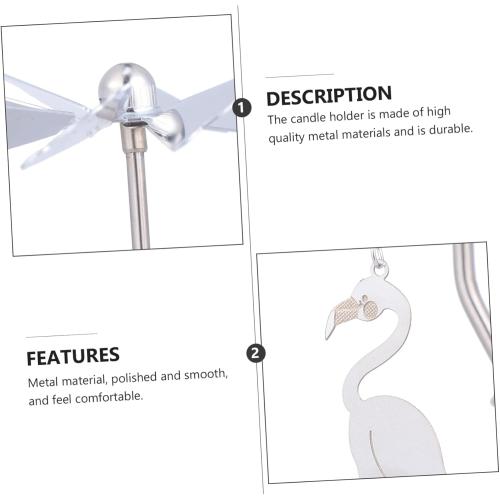 Elegant Iron Rotating Candle Stand Candle Holder Dinner Table Decor Rustic Candlestick Home Decor Accessory