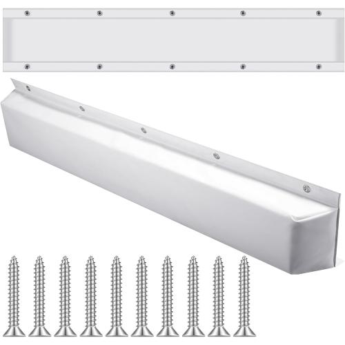 Spiareal Edge Dock Bumpers Straight Marine Boat Bumpers for Docking UV Resistant Boat Dock Fenders for Docking, Preventing Dent and Scratch, White