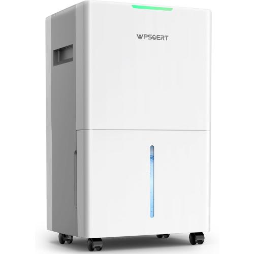 4000 sq.ft Dehumidifier for Basement, 45 Pint Dehumidifiers for Home with Drain Hose, WPSOERT Smart Compressor Dehumidifies for Large Room, Bedroom, 3 Modes, Intelligent Humidity Control, Auto Defrost