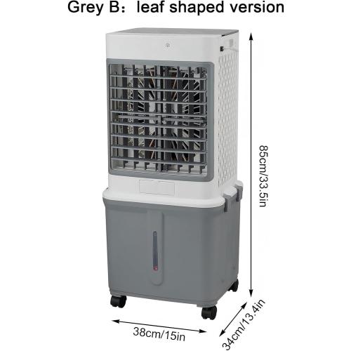 Water AC Unit, 8.5gal Water Tank, 120° Oscillation with 7H Timer and 3 Cooling Modes, Evaporative Cooler for Home, Office & Garage Use