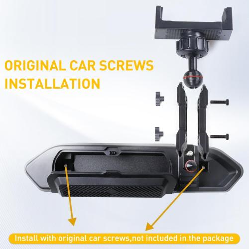 Dash Phone Mount Holder Compatible with 2018 2019 2020 2021 2022 2023 Jeep Wrangler JL 2/4 Door Gladiator JT, Center Console Storage Box Dashboard Tray, 360° Rotate Anti-Shake Jeep Accessories