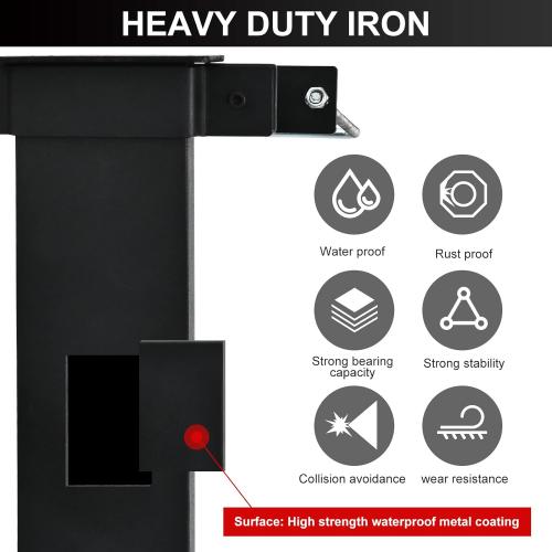 Chainsaw Carrier Kit for Tractors, Heavy Duty Iron, Universal Chainsaw Holder Compatible with ATVs, UTVs, Trucks, Utility Vehicles, 20 Chainsaw Scabbard, Black