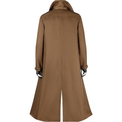 Gambit Brown Trench Coat Men Gambit Cosplay Costume Lapel Collar Long Overcoat for Halloween size large
