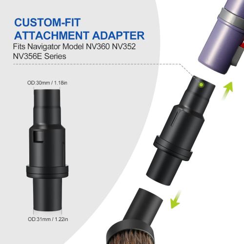 LANMU Vacuum Attachments Compatible with Shark Navigator Lift-Away NV360 NV352 NV356E, NV501 & Rocket HV301 HV322 Vacuum, 1 1/4 Accessories Kit with Adapter for Home, Car Interior Cleaning
