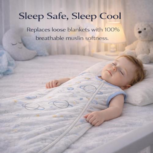 Baby Sleep Sack 1.5 TOG, Wearable Blanket with 2-Way Zipper Infants & Toddlers