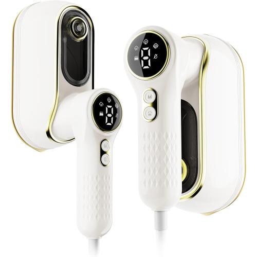 Portable Travel Steamer, 1200W Handheld Fabric Steamer for Clothes, 4 Modes with LCD Display, Powerful Wrinkle Remover for Home & Travel, 150ml Water Tank, 10S Fast Heat-Up, 180° Swivel Handle