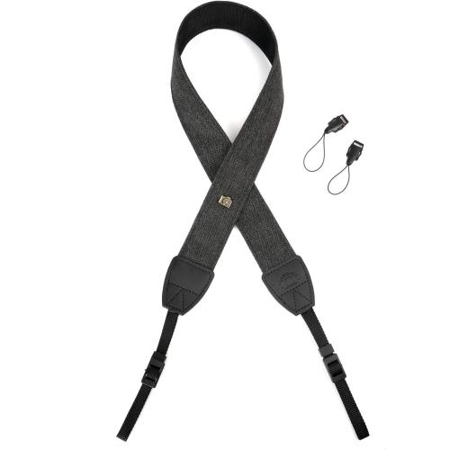 WANBY Camera Strap Black Canvas Neck Shoulder Strap with Quick Release Buckles for DSLR SLR