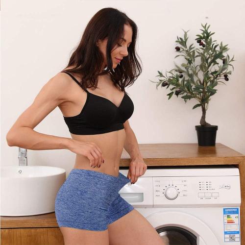 Size S/M R RUXIA Women's Boyshort Panties Seamless Nylon Underwear Stretch Boxer Briefs 5 Pack