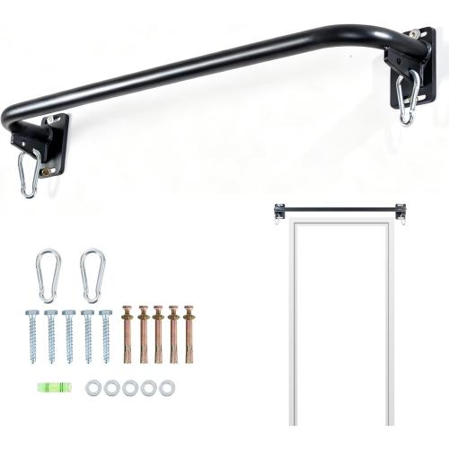 Wall Mounted Pull Up Bar, Door Frame Pull Up Bar for Home Gym, Professional Drill-Required Chin Up Bar for Secure Pullups Training | Pull-Up Bars for Men