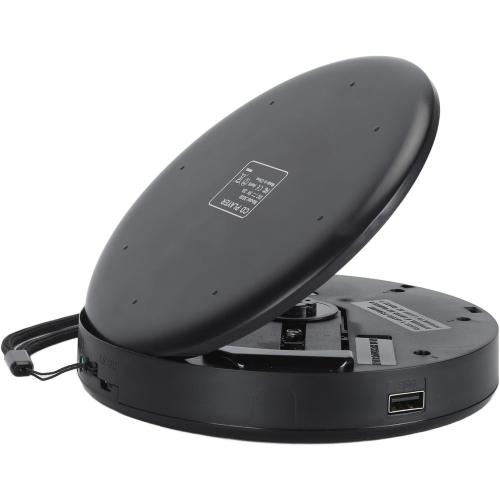 Color Black CD Player Portable, Desktop CD Music Player with Bluetooth and Speakers, Memory Play, Support Most Cd Formats Such As Cd, Cd Rw, Mp3, Anti Skip Rechargeable CD Players for Home