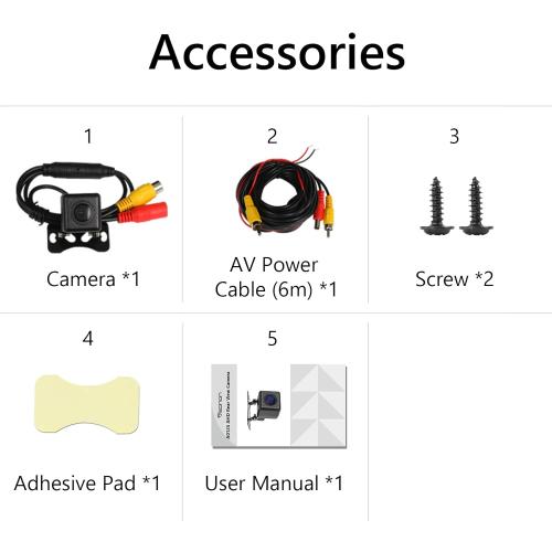 Eonon A0125 Backup Camera Wide Angle 140° Waterproof Rearview Video Cameras, Compatible with Eonon Android Car Stereos GMA12S,UA12S-PLUS,E46A12S,VWA12S,E90A12S,Q80SE