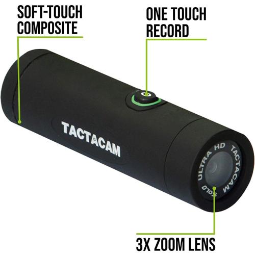 TACTACAM Solo WiFi Hunting Action Camera - Hunter Package - Includes Bow Stabilizer, Gun Mount and Under Scope Rail Mount
