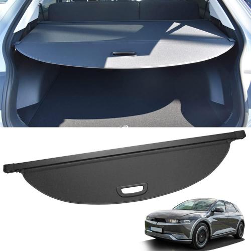 Compatible with 2025 IONIQ 5 N 2024-2022 Hyundai IONIQ 5 Rear Cargo Security Shade Cover Black Privacy Screen Retractable Rear Storage Waterproof Cargo Cover Luggage Security Shield Shade