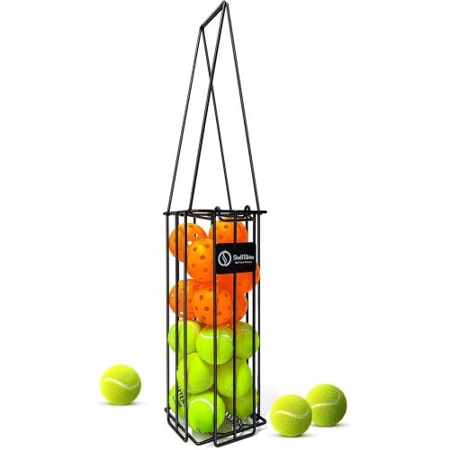 Tennis Ball Hopper and Picker – Foldable, Rolling and Standard Options for Ball Collection