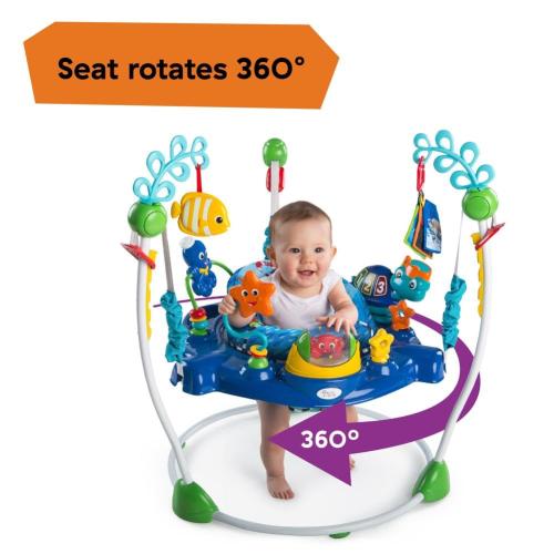 Baby Einstein Neptune's Ocean Discovery Activity Baby Jumper Activity Center, Ages 6 Months  , Max Weight 25 lbs., Unisex