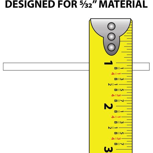 Outwater Plastic H Channel Fits Material 1/8 Inch Thick Clear Butyrate Divider Moulding 36 Inch Length (Pack of 4)