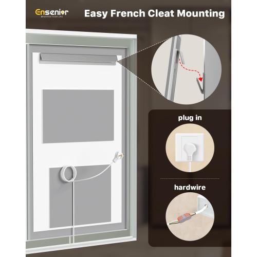 Ensenior LED Bathroom Mirror 30x 36 with Front and Backlight, Stepless Dimmable Wall Mirrors with Anti-Fog, Shatter-Proof, Memory, 3 Colors, Modern LED Vanity Mirror-FCC