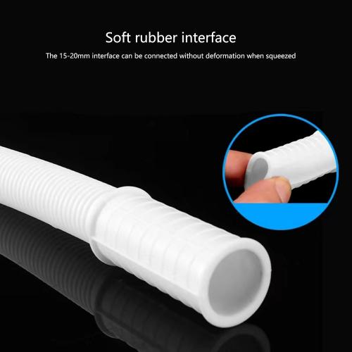 Multipurpose Condensate Hose Extension Heavy Duty Rubber Pipe Reinforced Water Outlet Pipe for Home & Use Washing Machine Water Hose Extension