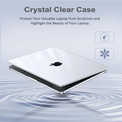 Boutique case, hard plastic shell, keyboard protector, screen protector and cover, crystal clear