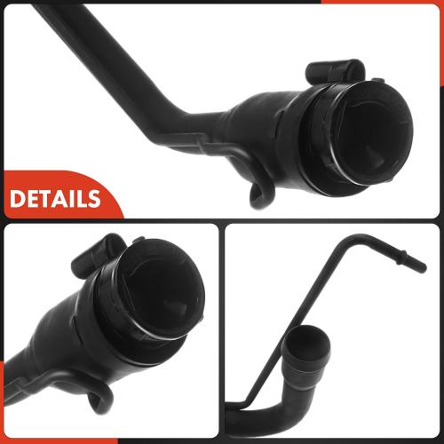 A-Premium Fuel Tank Filler Neck Pipe Hose Compatible with Ford Explorer 2013-2019, Flex 2013-2015, Police Interceptor Sedan 2013-2019 & Lincoln MKS 2013-2016, Replace# DB5Z9034A, DB5Z9034B