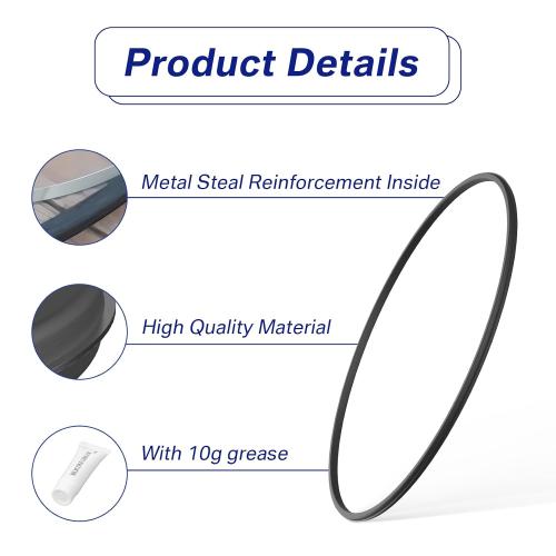 DEX2422Z2 Metal Reinforced Filter Seal for Hayward C2030 C3030 C4030 C5030 C7030 DE2420 DE3620 DE4820 DE6020 DE7220 for Pro-Grid DE and SwimClear Filter Cartridge O-Ring Gasket Parts, Metal Core ‼️like new‼️