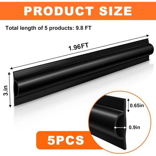 5 Park and 10 Park Dock Edging 10 Feet/20 FeetBoat Dock Bumpers for Dockside and Edge,Dock Greater Protector Rub Rail for Boats