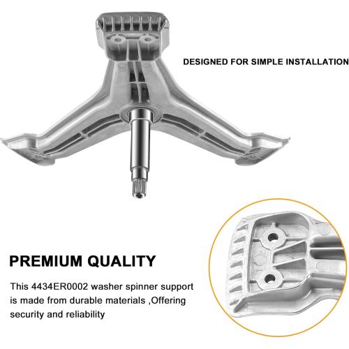 4434ER0002D 4434ER0002A Washer Spinner Support Replacement by AMI PARTS - Fits for L.G Washing Machine Replace Rear Drum Support Spider 4434ER0002B 4434ER0002E AP5592038