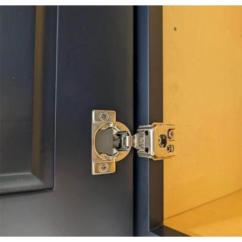 Soft Close 1-1/4 Overlay Cabinet Hinge Cabinet Kitchen Hardware Kitchen Cabinet Door Hinges with Screws 105 Degree 6 Ways 3 Cam Adjustment (set of 4)