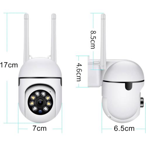 ciciglow Wireless Security Camera, 1080 HD WiFi Surveillance Camera, Night Vision, 2 Way Talk, Motion Detection, SD Card Storage, Home Security Camera