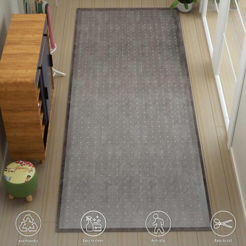 Plastic Carpet Runner 27in x 6ft Clear Floor Runner for Carpet Protection with Spikes Non-Slip & Stain-Resistant Rug Protector for Carpeted Hallway or Entrance or Other Foot Traffic Areas