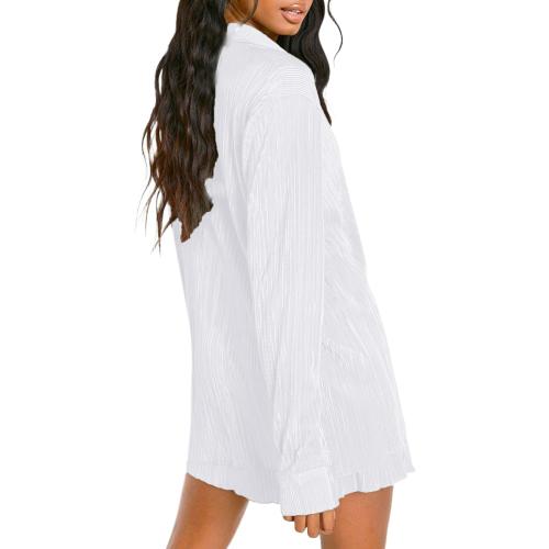 Size Medium Color White NUFIWI Women Y2K 2 Piece Pants Set Oversized Floral Printed Button Down Shirt High Waist Pants Outfits Summer Streetwear