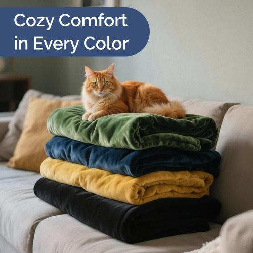 Ultra Soft Fleece Blanket Throw Size - Flannel Fleece Luxury Throw Blanket - Lightweight for Couch Bed Chair - Thick, Warm and Breathable - All Season Cozy Fuzzy, Anti-Static Microplush Bedding, Brown