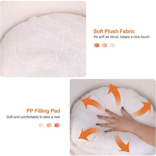 BingoPaw Elevated Pet Bed,Nordic Cat Stool with Cozy Pad Waterproof,Doggie Chair with Sturdy Wood Legs for Small Dog Kitten