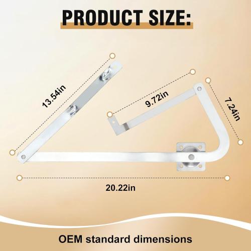 55-2 Attic Ladder Hinge Arms,Compatible with Werner Mk5, WU2210, W2208, W2210, Suitable for Werner Attic Ladders Manufactured After 2010, Heavy Duty Thick Galvanized Material