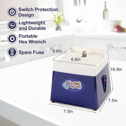 Stained Glass Grinder, Mini Glass Grinder Machine with 5/8 & 1 Grinder Bits, Stained Glass Kit , Widely Used for Glass Processing Arts and Decoration - by Godora