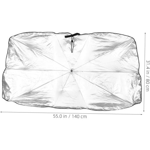 Hemobllo Car Windshield Sunshade Umbrella Foldable and Portable Uv for Cars Suvs and Trucks Easy Setup and Storage Heat Insulation and Sun