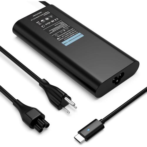 130W USB C Laptop Charger Compatible with Dell Precision 3561 3560 3571 3570 3551 5490 5480 5470 5550 5560 5570 5750 5760 5770 Type C Power Cord Ac Adapter