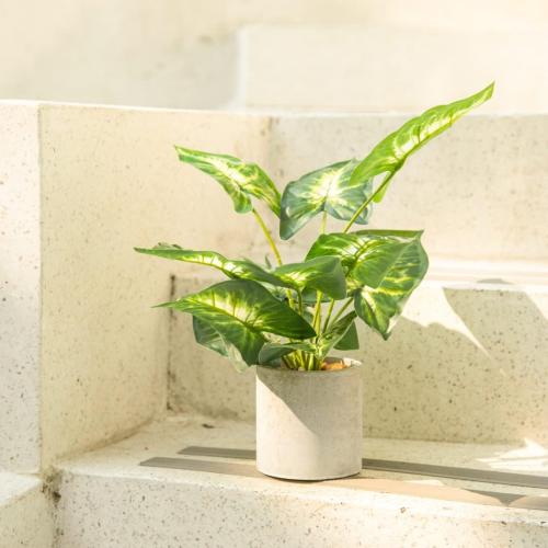 Velener 1Pc Faux Plant Indoor in Plant Pot 16- House Plant for Farmhouse Kitchen Decor Living Room Accessories Home Office Cubicle Bookshelf Guest Room Balcony Bathroom Rustic Green Room Floor Table