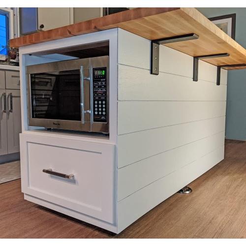 Countertop Support Bracket 6 Pack 18 inch Heavy Duty 3/8 Thick Black Granite Countertop Bracket 18x8x2.5 Shelf L Bracket Mantel Corbels for Quartz/Granite/Wood/Concret/Laminate Countertops