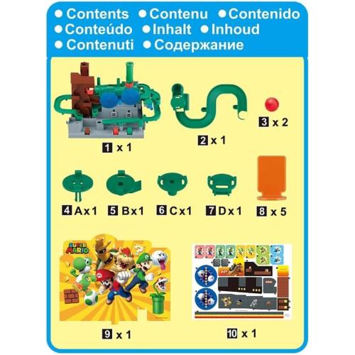 EPOCH Super Mario Adventure Game DX - Tabletop Skill and Action Game with Collectible Action Figures