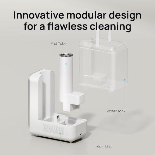 Dreo Humidifiers for Bedroom, Top-filled Smart Quiet Cool Mist Humidifier for Large Room Home, Oil Diffuser & Nightlight, 50Hours Runtime for Indoor Plants, with Alexa/Google, White