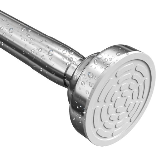 Umimile Shower Curtain Rod, 1 Inch Diameter Adjustable Spring Tension Curtain Rod, 304 Stainless Steel Shower Rod for Bathroom, Windows, Never Rust Non-Slip (Stainless Steel, 42-70”)