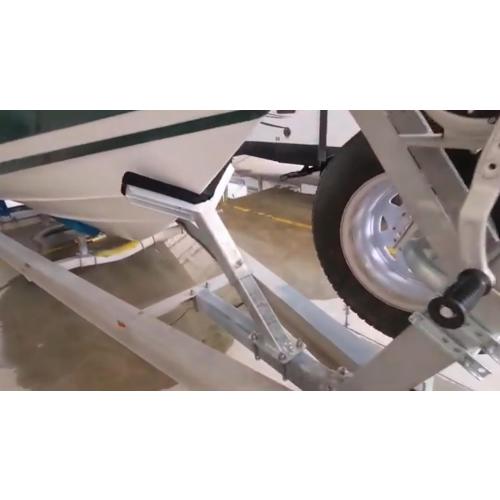 FreeAgain Adjustable Boat Trailer Bow Rest Catcher Assembly - Hot-Dip Galvanized Steel Post for Rust-Resistant Durability,fit for 3 Wide Trailer Tongues (3x3 or 3x4)