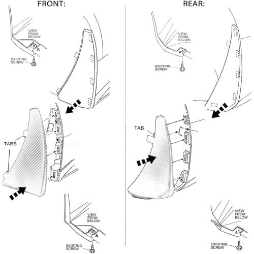 4PCS Front & Rear Mud Flaps,Carbon Fiber Pattern Splash Guards Wheels Rock Mudguards Mudflap Fender for Corvette C8 Stingary Z51 Convertible/HTC 2020 ,Replace OEM #84263453 84263457