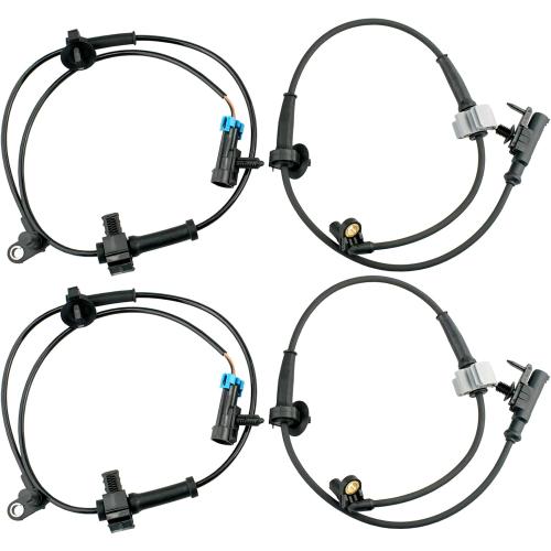 ABS Wheel Speed Sensor Front Rear Left Right fit for GMC Yukon XL 1500, Chevy Tahoe Suburban Avalanche, Cadillac Escalade 2007 2008 2009 2010 2011 2012 2013 2014, Driver Passenger, 4pcs